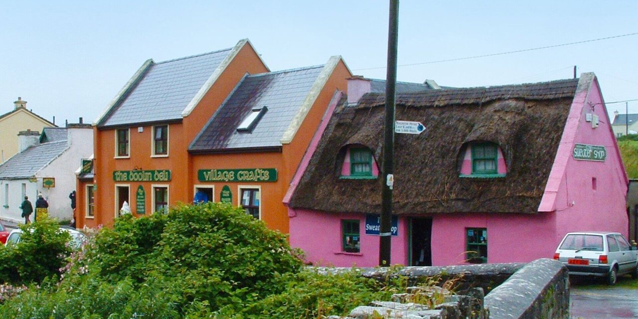 colourful irish village