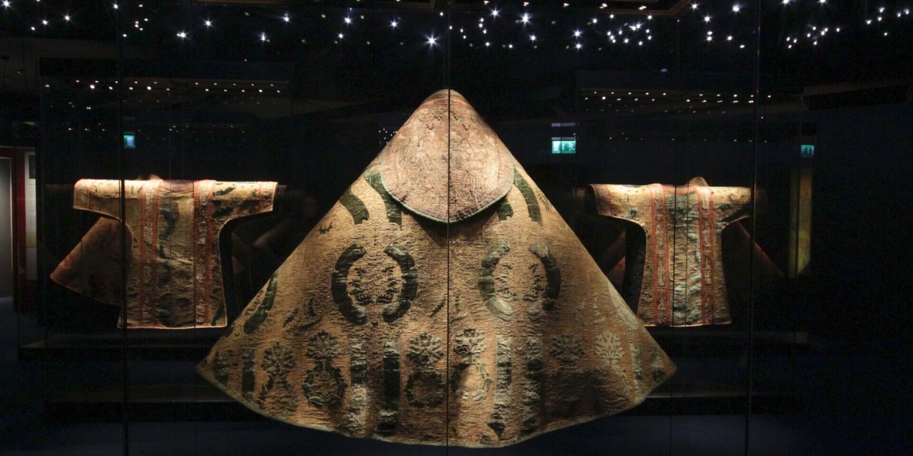 Large Medieval artefacts with green symbols 